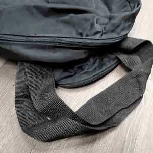 Hvy Nylon Saddle Storage - Carry Bag, shoulder strap *gc, clean, older, frayed inner seams