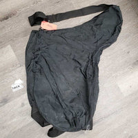 Hvy Nylon Saddle Storage - Carry Bag, shoulder strap *gc, clean, older, frayed inner seams
