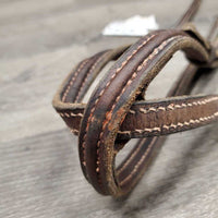 Double Stitched Thick Standing Martingale *No Stopper, clean, rubs, faded, xholes, loose keepers, stitching rubs
