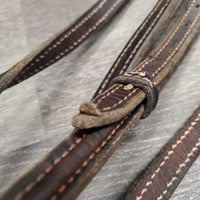 Double Stitched Thick Standing Martingale *No Stopper, clean, rubs, faded, xholes, loose keepers, stitching rubs
