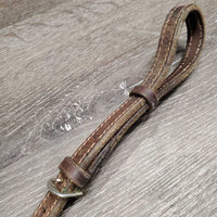Double Stitched Thick Standing Martingale *No Stopper, clean, rubs, faded, xholes, loose keepers, stitching rubs
