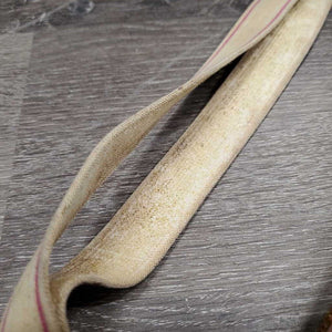 Narrow Double Elastic & Thick Leather Breastplate *vgc, clean, stained elastic, older, holes, mnr scraped edges