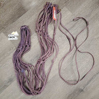 Lg Hole Nylon Rope Hay Net *gc/fair, rubs, frayed, rust, clean, faded