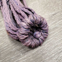 Lg Hole Nylon Rope Hay Net *gc/fair, rubs, frayed, rust, clean, faded
