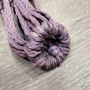 Lg Hole Nylon Rope Hay Net *gc/fair, rubs, frayed, rust, clean, faded