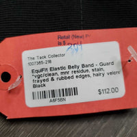 Elastic Belly Band - Guard *vgc/clean, mnr residue, stain, frayed & rubbed edges, hairy velcro