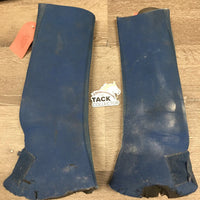 2 "Equi-Chaps" Neoprene Close Contact - Mud Fever Boots *gc/fair, dirty, mnr stains, holes, slices, ripped edges, faded
