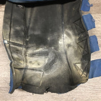 2 "Equi-Chaps" Neoprene Close Contact - Mud Fever Boots *gc/fair, dirty, mnr stains, holes, slices, ripped edges, faded
