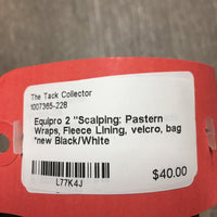 2 "Scalping: Pastern Wraps, Fleece Lining, velcro, bag *new
