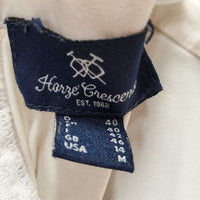 SS Polo Show Shirt. 1/4 Zip up, Bling Collar *gc, stains, mnr snags, dingy
