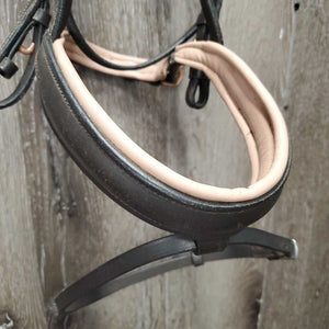 Monocrown Rsd/Padded Bridle, Flash, Bling Brow, Cotton Web Reins *vgc/gc, dirt, edge scrapes, scratches, stiff, rubs, creases
