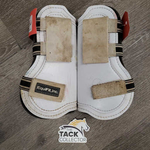 Open Front Boots, Memory Foam Liners, velcro *fair, dirty, hairy, stains, rubs, scrapes, dingy, older