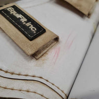 Open Front Boots, Memory Foam Liners, velcro *fair, dirty, hairy, stains, rubs, scrapes, dingy, older
