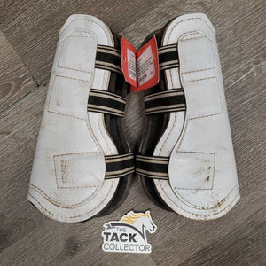 Open Front Boots, Memory Foam Liners, velcro *fair, dirty, hairy, stains, rubs, scrapes, dingy, older
