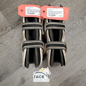 Open Front Boots, Memory Foam Liners, velcro *fair, dirty, hairy, stains, rubs, scrapes, dingy, older