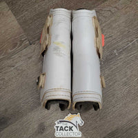 Open Front Boots, Memory Foam Liners, velcro *fair, dirty, hairy, stains, rubs, scrapes, dingy, older
