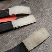 Open Front Boots, Memory Foam Liners, velcro *fair, dirty, hairy, stains, rubs, scrapes, dingy, older
