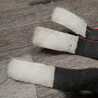 Open Front Boots, Memory Foam Liners, velcro *fair, dirty, hairy, stains, rubs, scrapes, dingy, older
