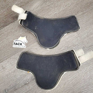 Open Front & Hind Boots, Foam Liners, velcro *fair, dirty, hairy, stains, rubs, scrapes, dingy, older, sm lining holes