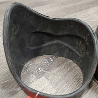 Pr Rubber Pull On Quarter Boots *gc, dirty, faded, dusty, scrapes
