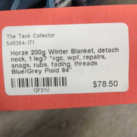 200g Winter Blanket, detach neck, 1 leg? *vgc, wpf, repairs, snags, rubs, fading, threads
