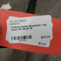 FS/Rsd Padded Browband *vgc, clean, film
