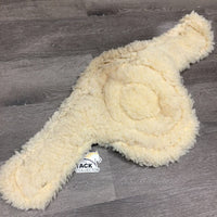 Fleece Belly Girth Velcro Liner - Attachment, velcro strips *gc, clean, hairy, clumpy
