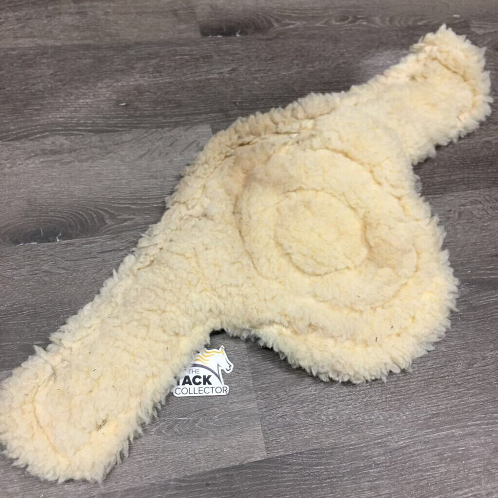 Fleece Belly Girth Velcro Liner - Attachment, velcro strips *gc, clean, hairy, clumpy