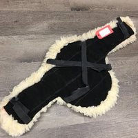 Fleece Belly Girth Velcro Liner - Attachment, velcro strips *gc, clean, hairy, clumpy
