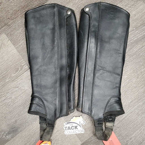 Leather Half Chaps *vgc, dirt, rubs & scratches