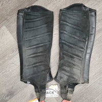 Leather Half Chaps *vgc, dirt, rubs & scratches
