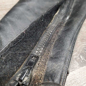 Leather Half Chaps *vgc, dirt, rubs & scratches