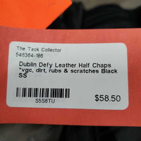 Leather Half Chaps *vgc, dirt, rubs & scratches
