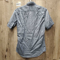 MENS LS Show Shirt *gc, stains, seam puckers, wrinkled *DYED *wash separately
