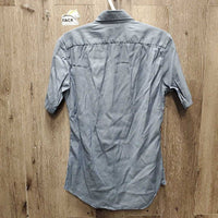 MENS LS Show Shirt *gc, stains, seam puckers, wrinkled *DYED *wash separately
