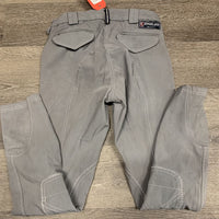 Hvy Euroseat Breeches *gc, rubs, pills, stains, puckered *DYED *wash separately

