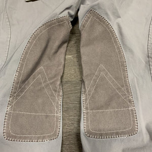 Side Zip Euroseat Breeches *vgc, puckers, older *DYED *wash separately