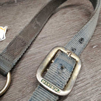 Thick Nylon Halter *fair, v.dirty, stiff, stains, faded, hole & edge rubs & frays
