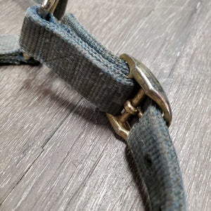 Thick Nylon Halter *fair, v.dirty, stiff, stains, faded, hole & edge rubs & frays