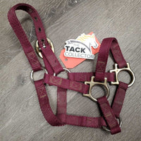 Thick Nylon Halter *fair, v.dirty, stiff, stains, faded, hole & edge rubs & frays
