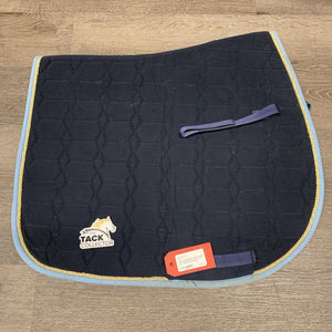 Thick Quilt Jumper Saddle Pad, 1x piping *gc, mnr dirt, stains, hair, threads