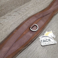 Memory Foam & Nylon Web Girth, 2x els, Center D Ring *fair, clean, v.torn edges, breaking elastics