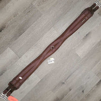Memory Foam & Nylon Web Girth, 2x els, Center D Ring *fair, clean, holey edges, frayed elastic, mnr hair
