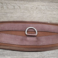 Memory Foam & Nylon Web Girth, 2x els, Center D Ring *fair, clean, holey edges, frayed elastic, mnr hair
