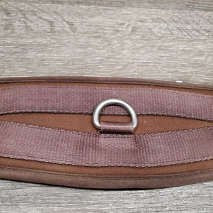 Memory Foam & Nylon Web Girth, 2x els, Center D Ring *fair, clean, holey edges, frayed elastic, mnr hair