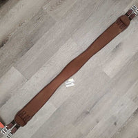 Memory Foam & Nylon Web Girth, 2x els, Center D Ring *fair, clean, holey edges, frayed elastic, mnr hair