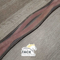 Neoprene & Nylon Web Girth, 2x els, Center D Ring *fair/gc, clean & dirty, faded, residue, holey edges, frayed elastic, hairy seams