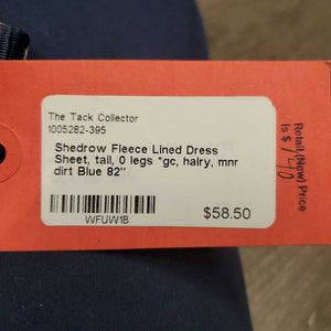 Fleece Lined Dress Sheet, tail, 0 legs *gc, hairy, mnr dirt