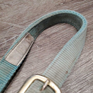 Thick Nylon Halter *gc/fair, faded, edge rubs & frays, stains, snags, discolored, rubbed