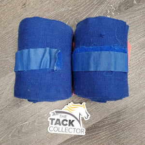 2 Stretchy Cotton Leg Wraps *gc, clean, sm hole, mnr hairy, loose threads
